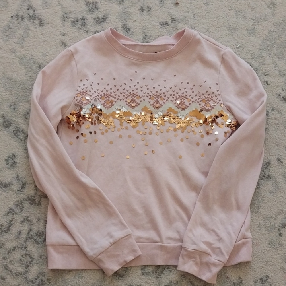 Kids Pink and Gold Sweater